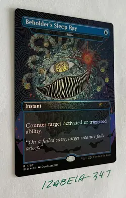 MTG Beholder’s Sleep Ray RAINBOW FOIL Secret Lair x Dungeons & Dragons #1787 R - Image 2