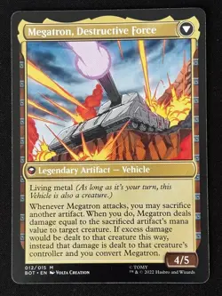 1x MTG Megatron, Tyrant - Universes Beyond: Transformers (BOT) #12 - Magic - Image 2