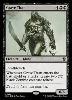 1x Grave Titan NM Eng MTG - Commander Karlov Manor - Image 1