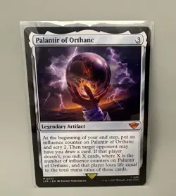 MTG Palantir of Orthanc Lord of the rings Near mint Legendary Artifact - Image 2
