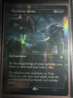 Foundations Variants Foil: Phyrexian Arena (0386 - Borderless Mana Foil) - Image 1