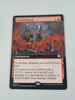 MTG Uncivil Unrest (Extended Art) Commander: March of the Machine Magic NM - Image 1