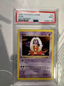 1999 POKEMON BASE SET 1ST EDITION #31 JYNX PSA 9 - Image 1