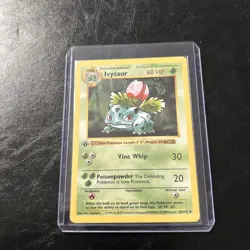 Pokemon TCG Ivysaur 030/102 1st Edition Base Set (Shadowless) Unplayed NM - Image 1