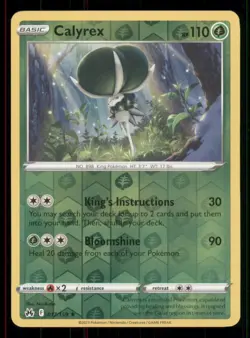 Calyrex Crown Zenith #017/159 Rare Reverse Holo Pokemon LP - Image 1
