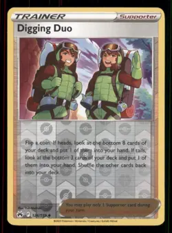 Digging Duo Crown Zenith #126/159 Uncommon Reverse Holo Pokemon LP - Image 1