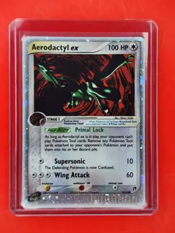 2003 Pokemon Aerodactyl ex Holo 97/100 - EX Sandstorm e-Reader - VG Condition - Image 1