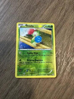 Pokemon TCG Roselia 12/124 Dragons Exalted Reverse Holo NM - Image 1