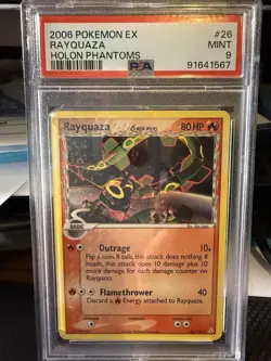 2006 POKEMON RAYQUAZA EX HOLON PHANTOMS #26 PSA 9 MINT #91641567 - Image 1