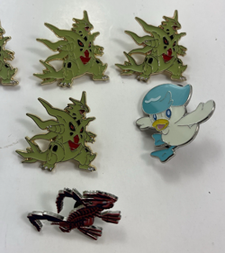 7 Various Pokemon Enamel Collector Pin Lot Mega Tyranitar Quaxly Eternatus - Image 3