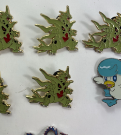 7 Various Pokemon Enamel Collector Pin Lot Mega Tyranitar Quaxly Eternatus - Image 5