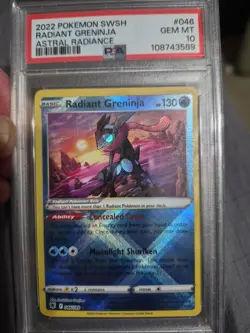 2022 Pokemon SWSH Radiant Greninja 046/189 Astral Radiance PSA 10 🔥🔥🔥 - Image 1