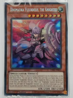 Yu Gi Oh - CH01-EN015 Dogmatika Fleurdelis, the Knighted - Secret Rare - Sealed - Image 1