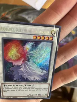 Yugioh damaged Armades Keeper of Boundaries MP14-EN095 Secret Rare 1st Ed - Image 3