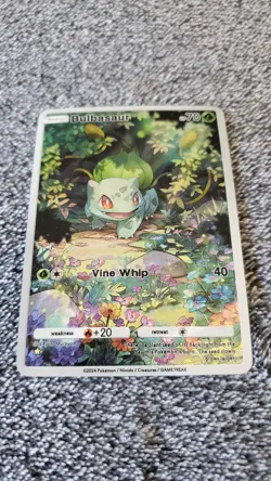 == Pocket Pokemon Bulbasaur Illustration Immersive Art Card HOLO == - Image 2