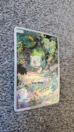 == Pocket Pokemon Bulbasaur Illustration Immersive Art Card HOLO == - Image 4