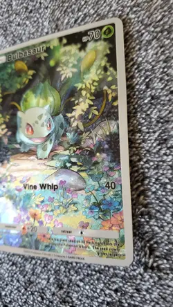 == Pocket Pokemon Bulbasaur Illustration Immersive Art Card HOLO == - Image 5