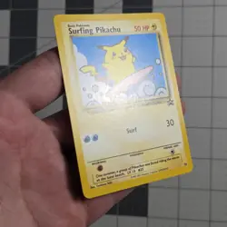 Surfing Pikachu Black Star Promo 28 WOTC Pokemon Card - Image 4