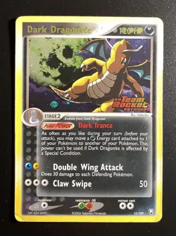 Pokemon Card-Dark Dragonite-Ex Rocket Returns-Holo-15/109-ENG-STAMPED-LP - Image 1