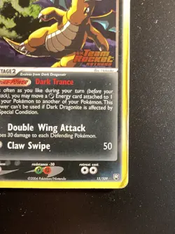 Pokemon Card-Dark Dragonite-Ex Rocket Returns-Holo-15/109-ENG-STAMPED-LP - Image 5