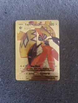 ❄Tapu Koko Vmax 320hp 051/163 Dynamic Gold Foil Pokemon custom card - Image 1