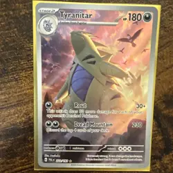 Pokemon TCG Tyranitar Scarlet & Violet Paldea Evolved Holo Card 222/193 - Image 3
