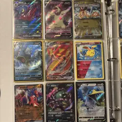 Pokemon Card Collection Binder 100+ Cards, XY, MEGA, Full Art, VSTAR, VMAX, EX - Image 2