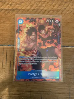 Portgas D Ace OP08-052 Parallel Two Legends ONE PIECE Card NM English - Image 1