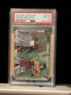 2023 DBS card game demonic restraint judge pack vol. 14 P-270 PSA 10 - Image 1