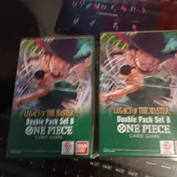 One Piece Card Game Legacy Of The Master Double Pack DP-08 Lot of 2 Sealed Boxes - Image 1