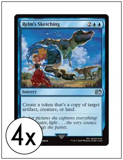 4x Relm's Sketching, Final Fantasy, Magic MTG NM - Image 1
