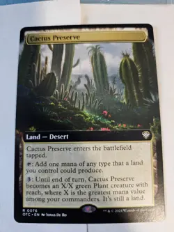 MTG - Cactus Preserve Extended Art - Outlaws of Thunder Junction - Image 1