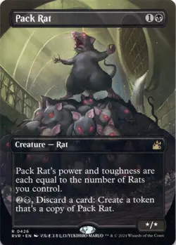 Pack Rat (Anime Borderless) Ravnica Remastered - Magic MTG NM - Image 1