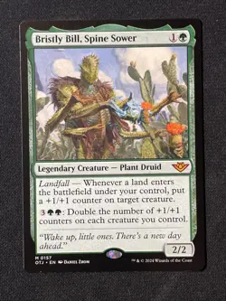 Bristly Bill, Spine Sower 157 Outlaws of Thunder Junction NM MTG - Image 1
