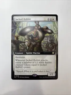 1X NM Jacked Rabbit Extended Art Commander Bloomburrow MTG Regular - Image 1
