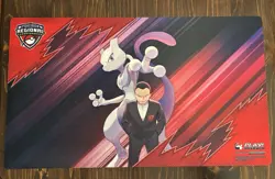 Pokemon Team Rocket’s Mewtwo Giovanni Regional Playmat New Never Used - Image 1