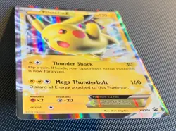 Pokemon Pikachu Ex XY174 Promo Black Star Holo Eng - Image 2