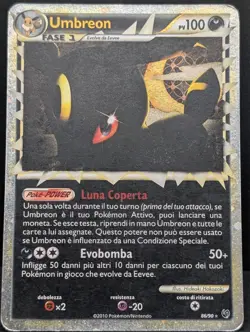 Umbreon (Prime) 86/90 Undaunted Holo Ultra Rare Pokemon TCG ITALIAN MP - Image 3