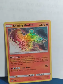 Shining Ho-Oh HOLO PROMO Pokemon SM70 Holographic Foil Black Star Rare Sealed - Image 1