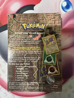 Pokemon Wallop Neo Discovery Vintage Theme Deck Opened Box With Holo - Image 2