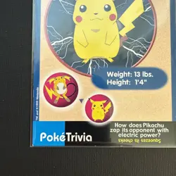 Pokemon Pikachu #25 PokeTrivia Mewtwo Strikes Back Collectible Movie Scene 2 - Image 5