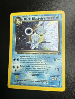 Pokemon Dark Blastoise 3/82 Team Rocket Holo Rare Vintage WOTC HP - Image 2