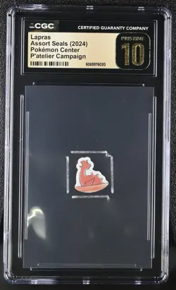 Lapras - 2024 Pokemon Center Flake Seals (P'atelier Campaign) - CGC Pristine 10 - Image 1