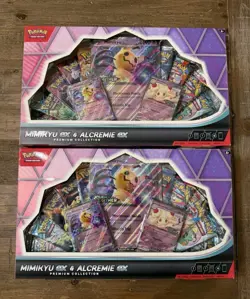 Pokemon TCG Mimikyu EX & Alcremie EX Premium Collection LOT OF 2 IN HAND - Image 1