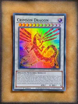 Yugioh Crimson Dragon RA04-EN061 Super Rare 1st Ed NM - Image 1
