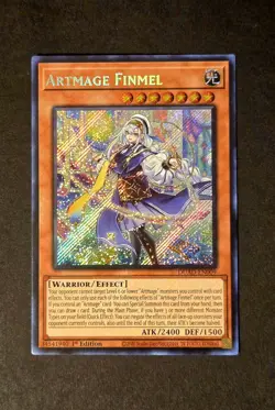 Artmage Finmel DUAD-EN009 (Secret Rare) Duelist's Advance 1st Edition Yugioh! - Image 1