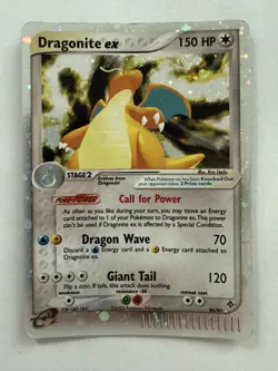 Pokemon TCG Dragonite EX 2003 Holo Card 90/97 Dragon E Reader MP - Image 1