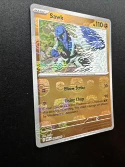 Sawk (Master Ball Pattern) 049/086 Sv: White Flare Holo 2025 Pokemon Card NM - Image 4