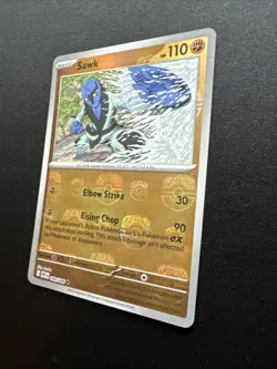 Sawk (Master Ball Pattern) 049/086 Sv: White Flare Holo 2025 Pokemon Card NM - Image 5