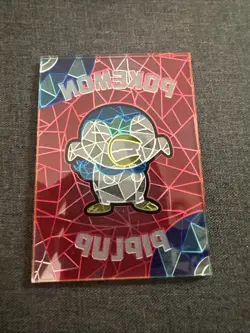 Pokemon Chinese Elf Eif Origin Collection Piplup Stained Glass Card Case Hit - Image 2